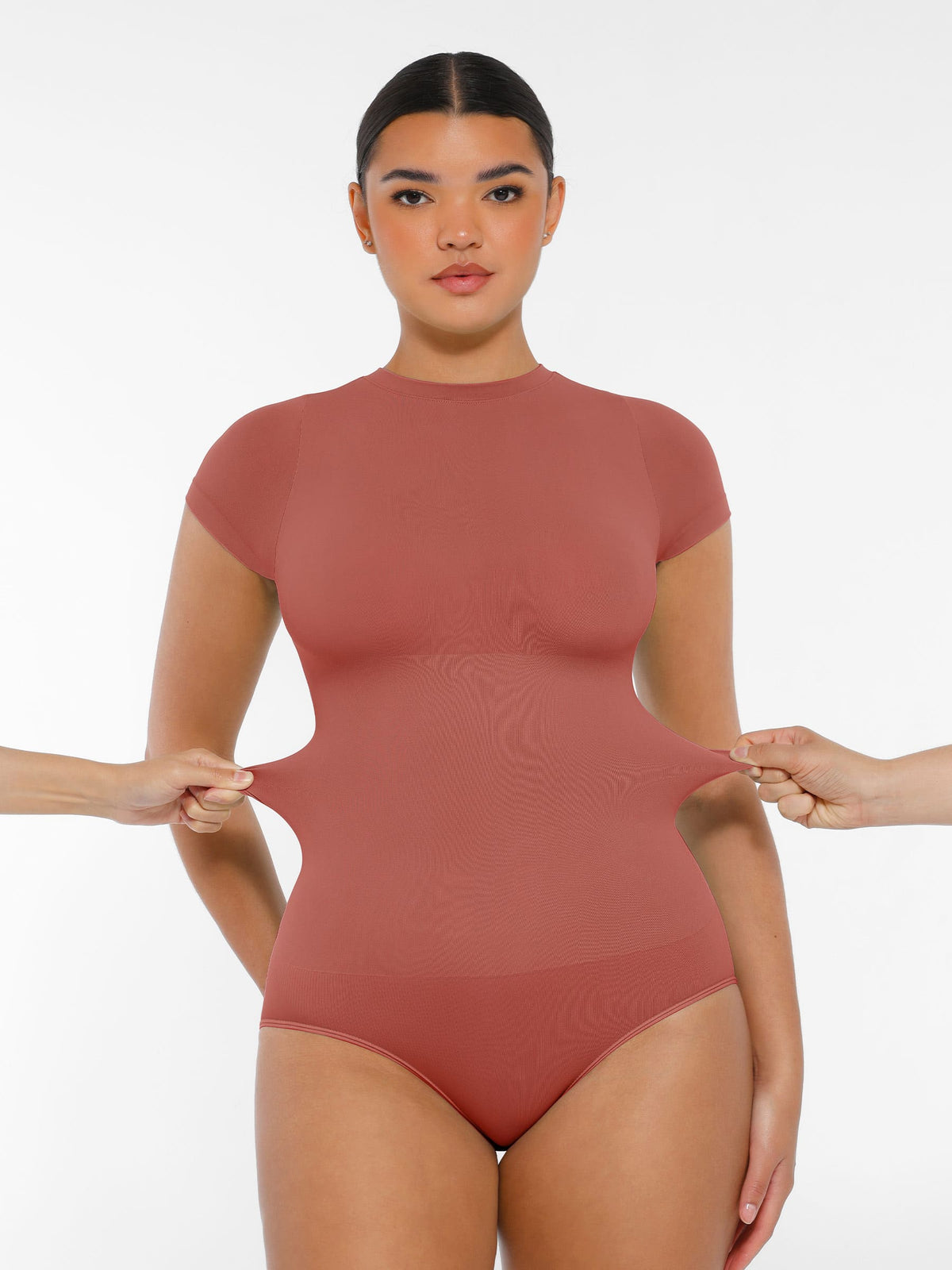 Formivelle Short Sleeve Seamless Ultra-Soft Crew Neck Bodysuit