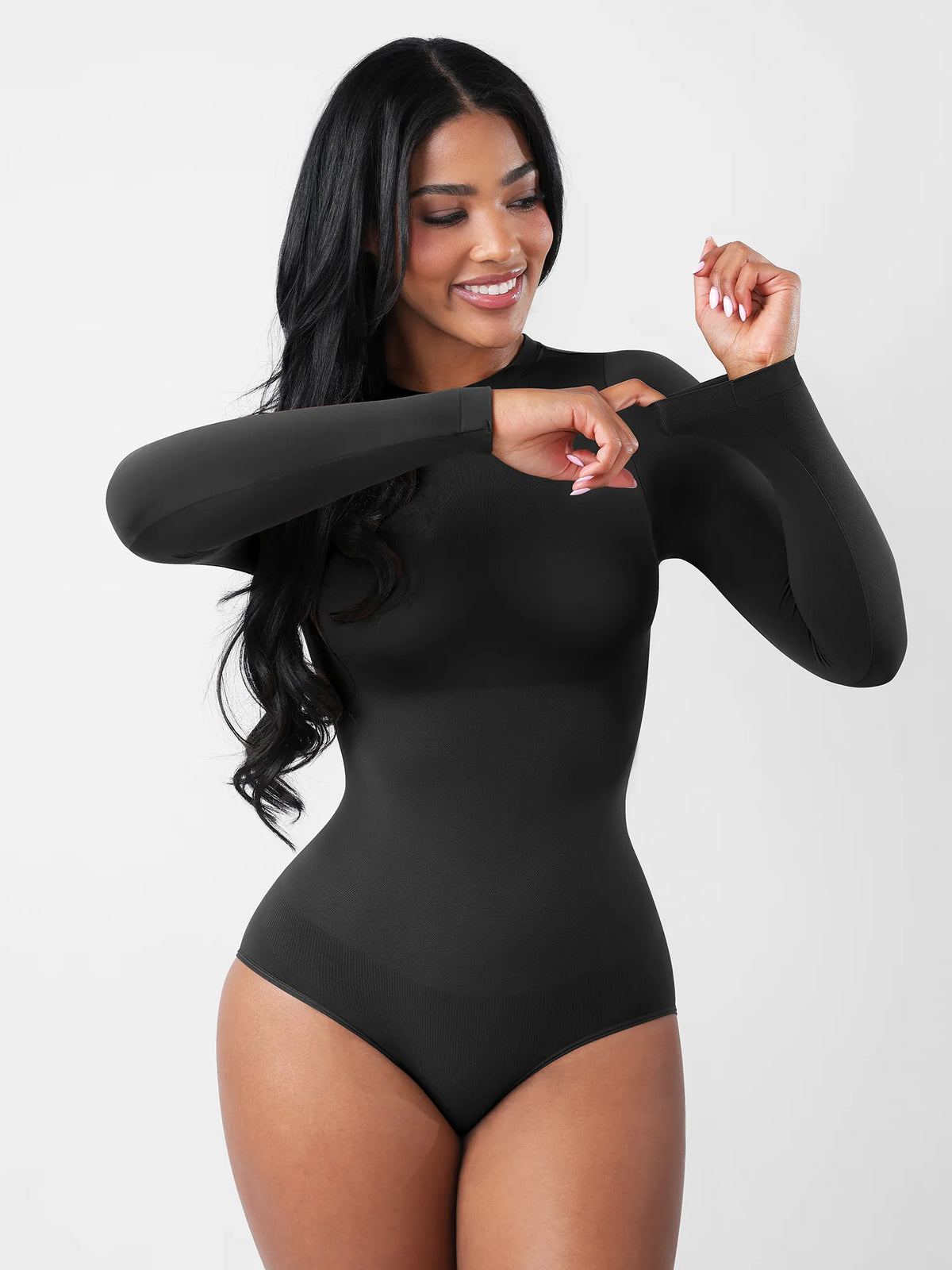 Formivelle Long Sleeves Seamless Ultra-Soft Crew Neck Bodysuit