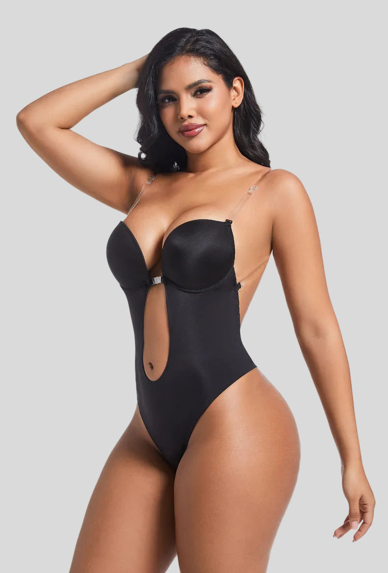 Formivelle Backless Thong Bodysuit Bra