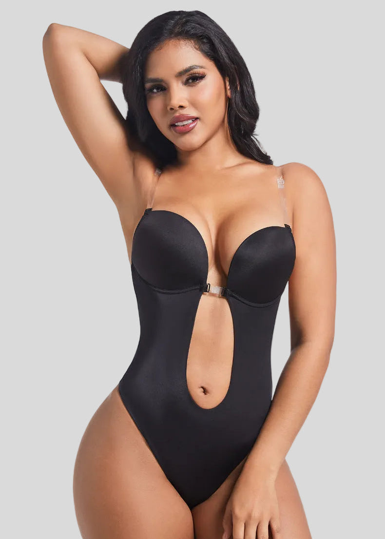 Formivelle Backless Thong Bodysuit Bra