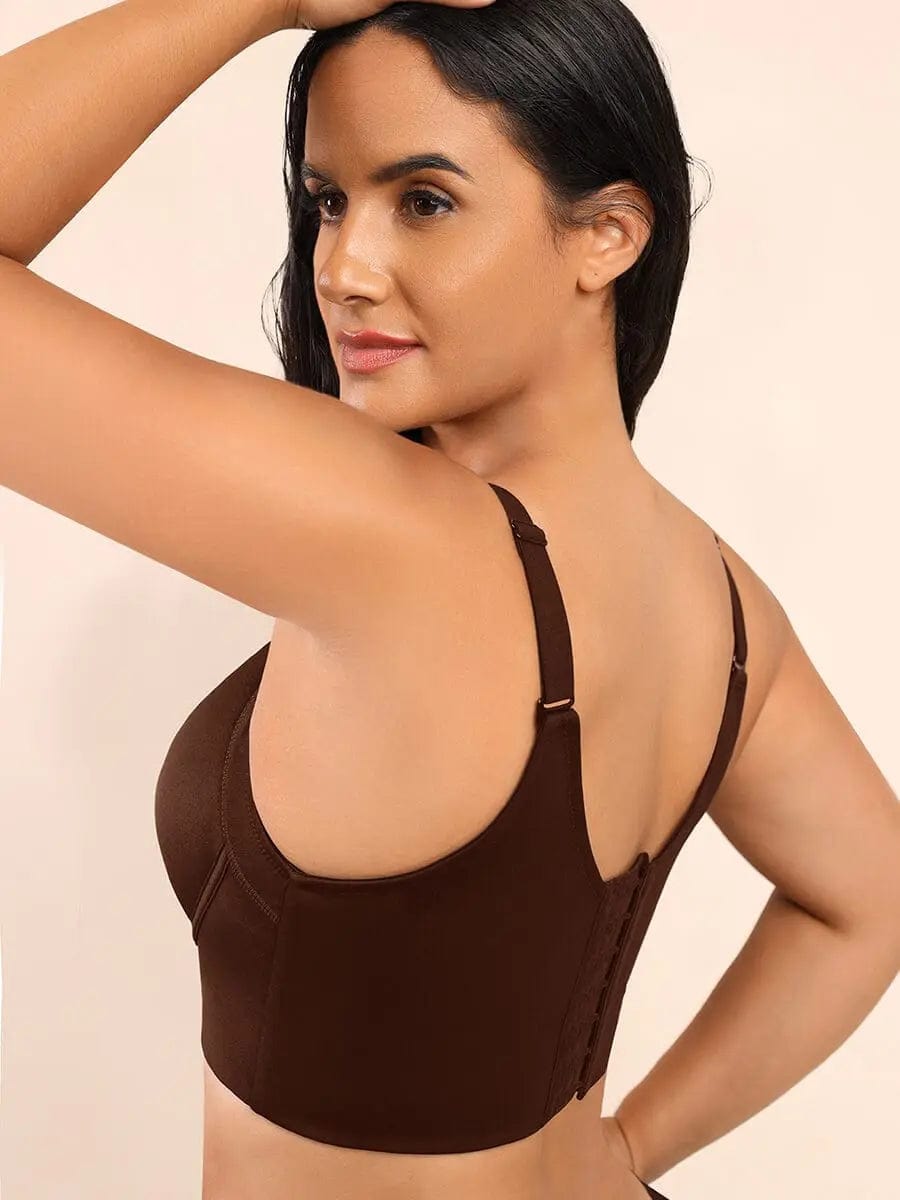 Formivelle Adjustable Deep Cut Wireless Push Up Shaper Bra