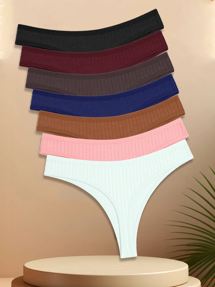formivelle-cotton-everyday-low-rise-thong-7-pack