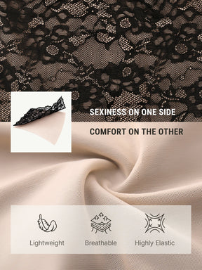 Formivelle Lace V Neck Full Bodysuit