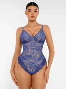 Formivelle Lace V Neck Full Bodysuit