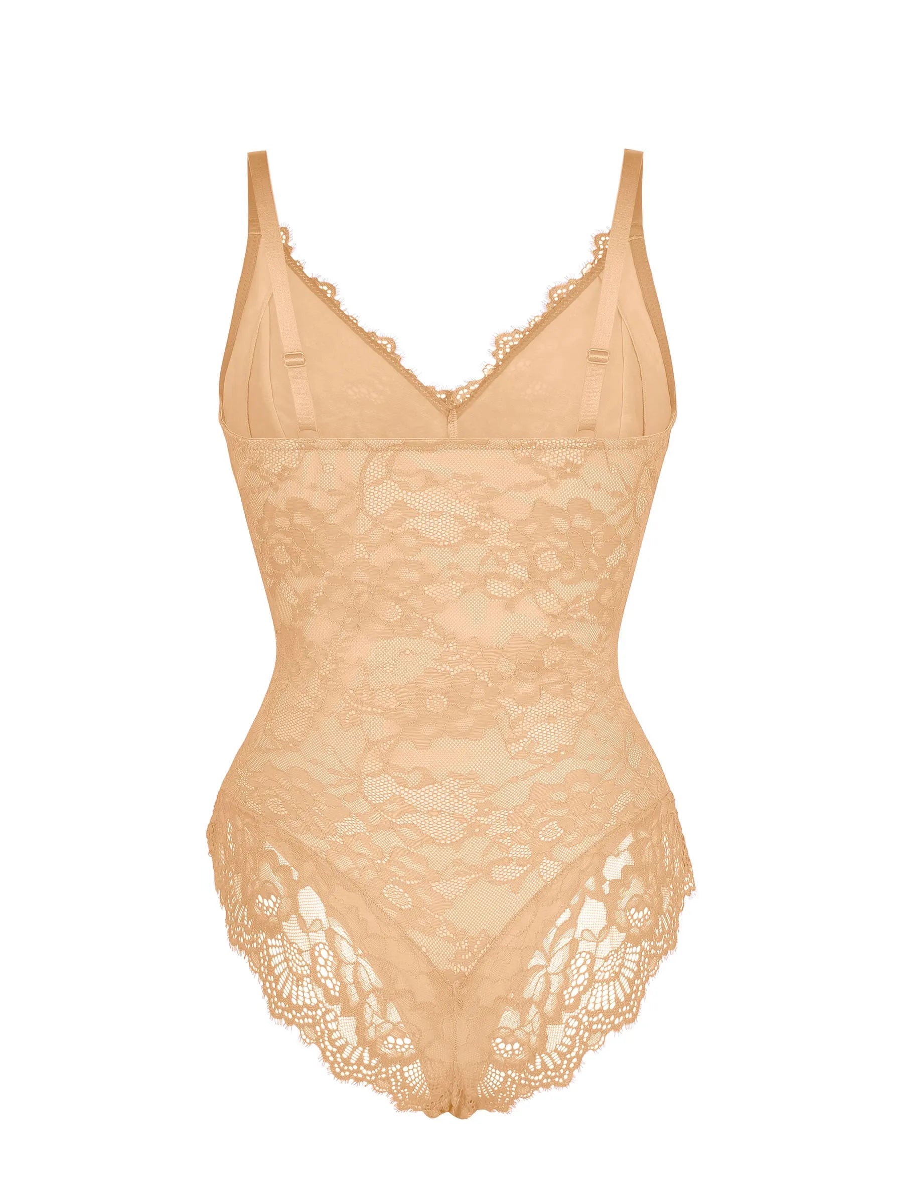 Formivelle Lace V Neck Full Bodysuit