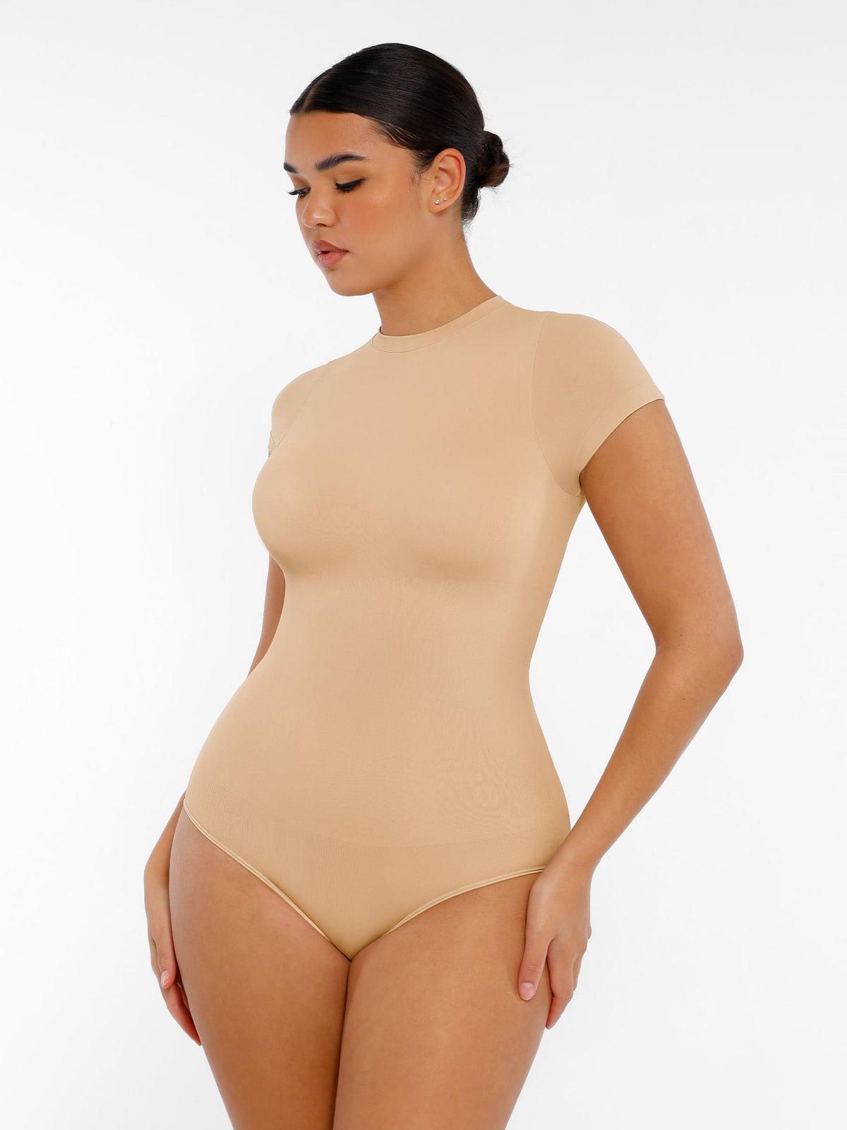 Formivelle Short Sleeve Seamless Ultra-Soft Crew Neck Bodysuit