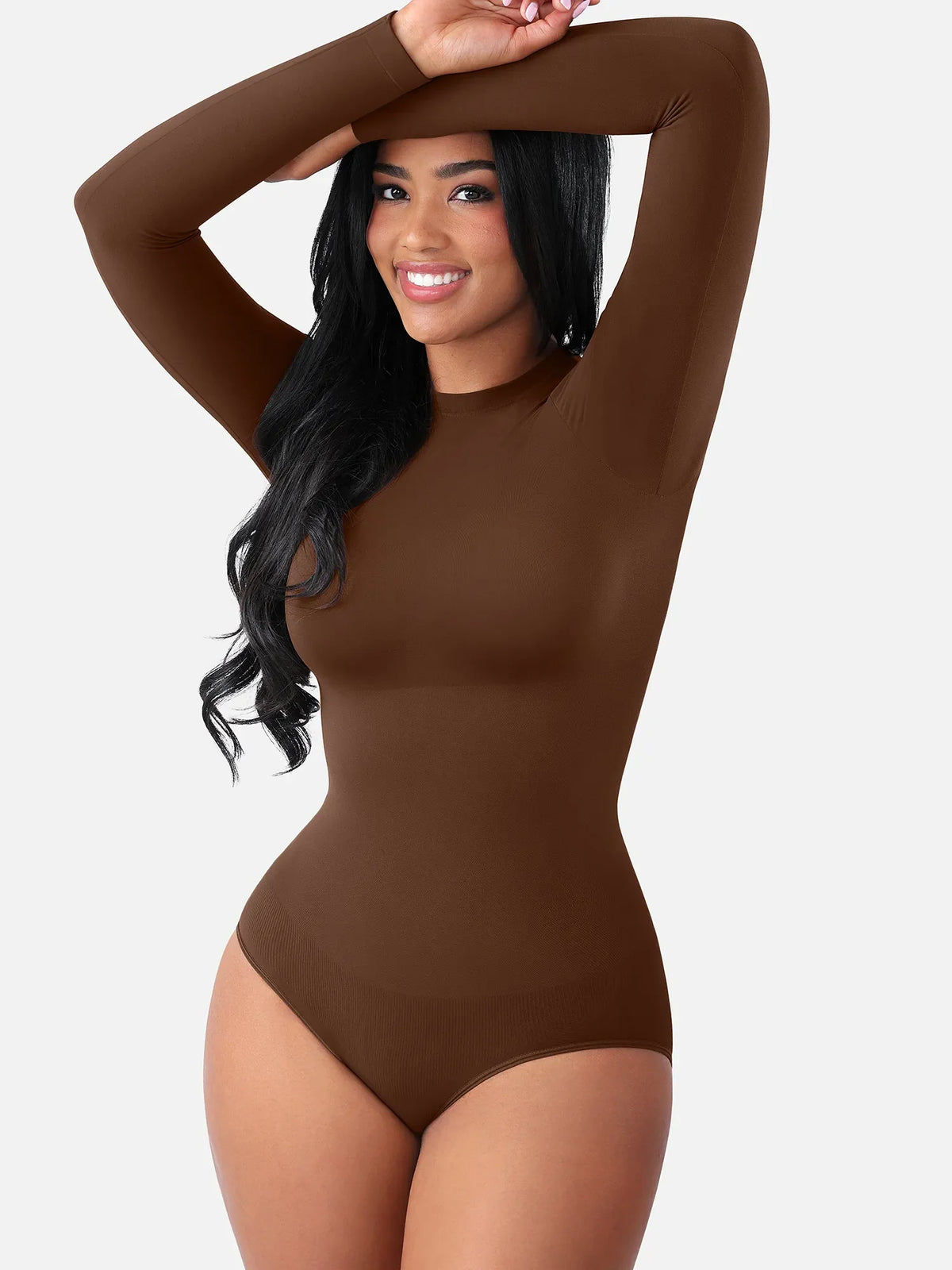 Formivelle Long Sleeves Seamless Ultra-Soft Crew Neck Bodysuit