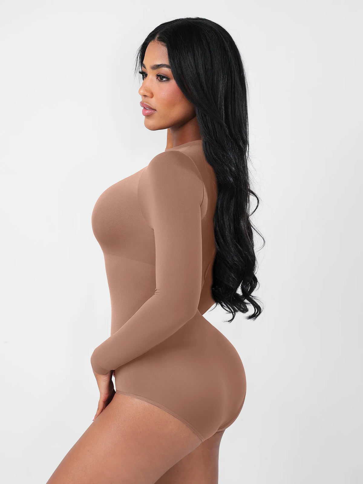 Formivelle Long Sleeves Seamless Ultra-Soft Crew Neck Bodysuit