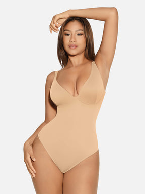 Formivelle V Neck Tummy Control Shaping Bodysuit