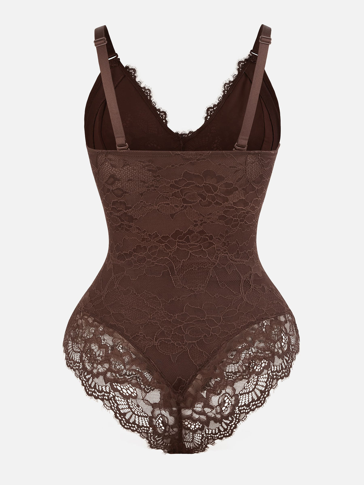 Formivelle Lace V Neck Full Bodysuit