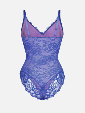 Formivelle Lace V Neck Full Bodysuit