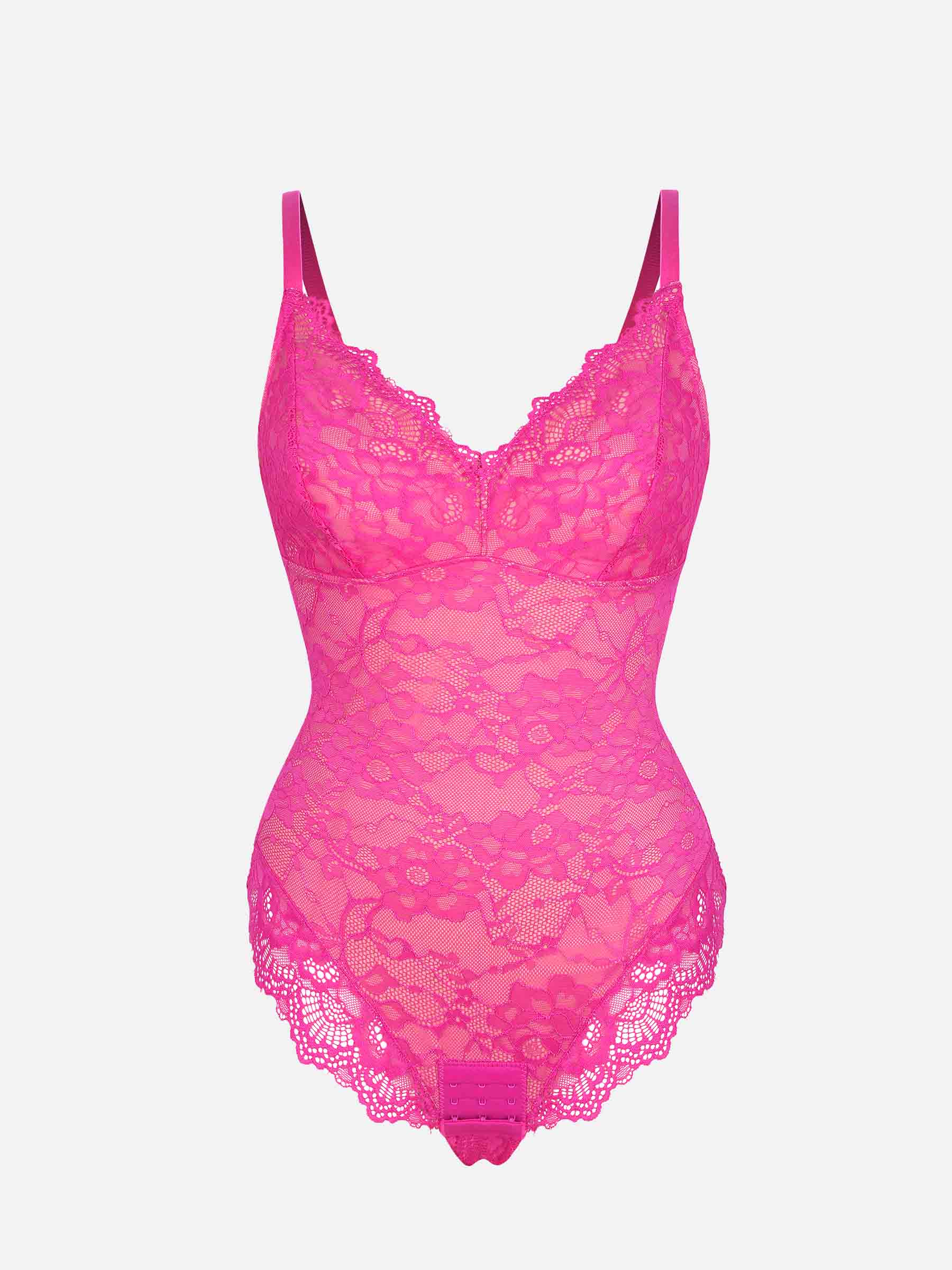 Formivelle Lace V Neck Full Bodysuit