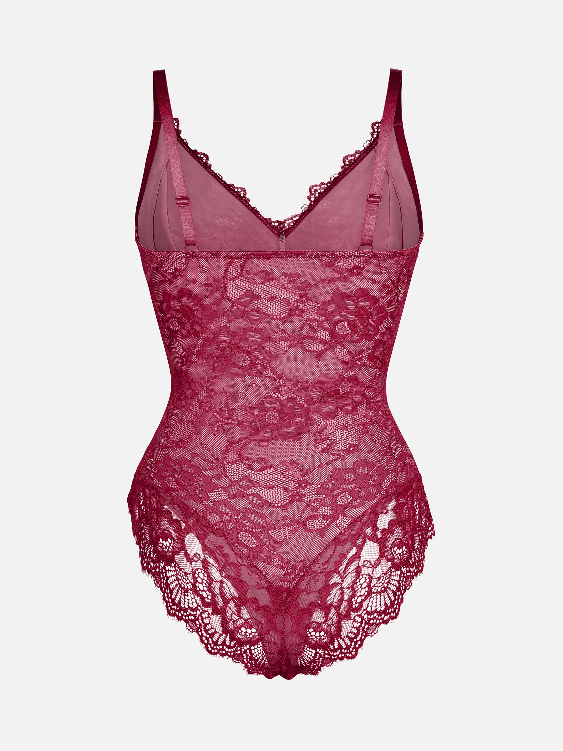 Formivelle Lace V Neck Full Bodysuit