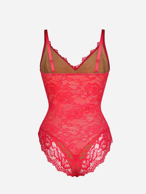 Formivelle Lace V Neck Full Bodysuit