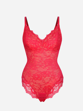 Formivelle Lace V Neck Full Bodysuit