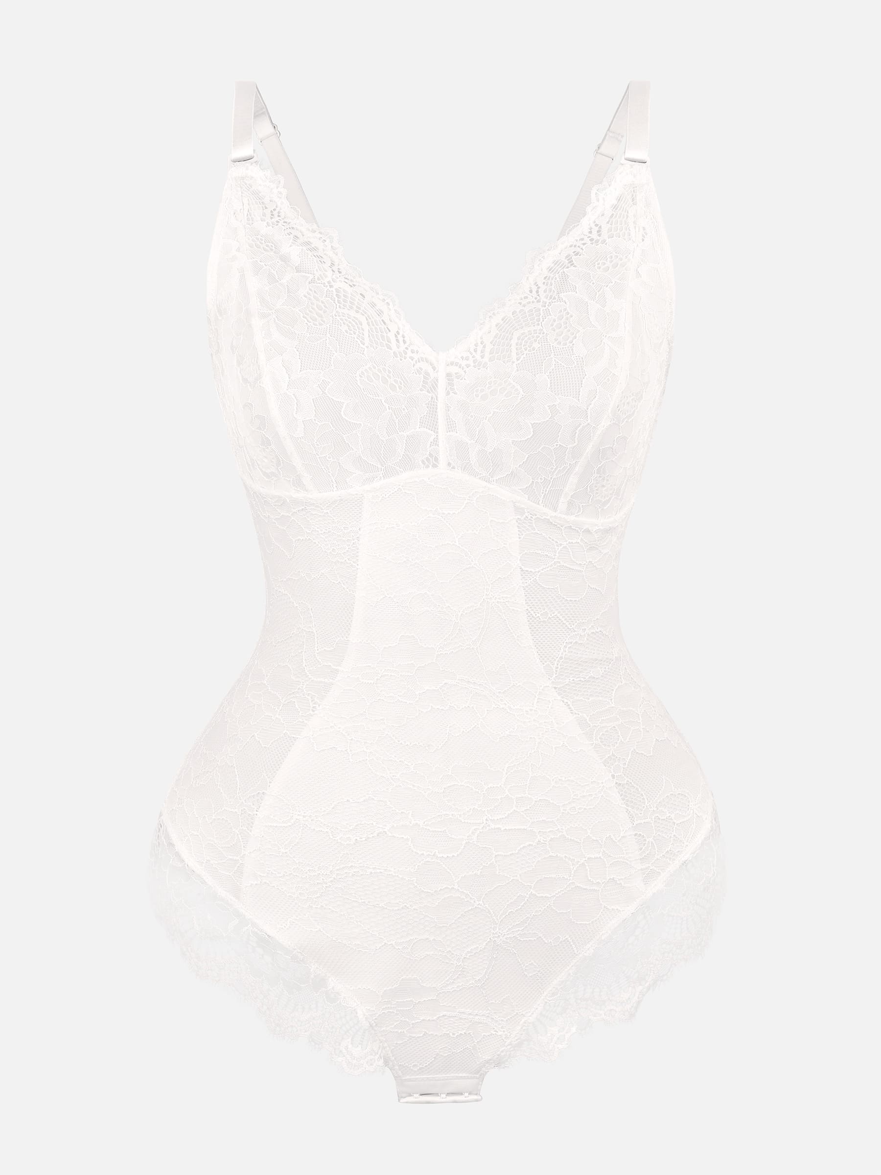Formivelle Lace V Neck Full Bodysuit