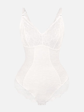Formivelle Lace V Neck Full Bodysuit