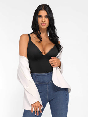 Formivelle V Neck Tummy Control Shaping Bodysuit