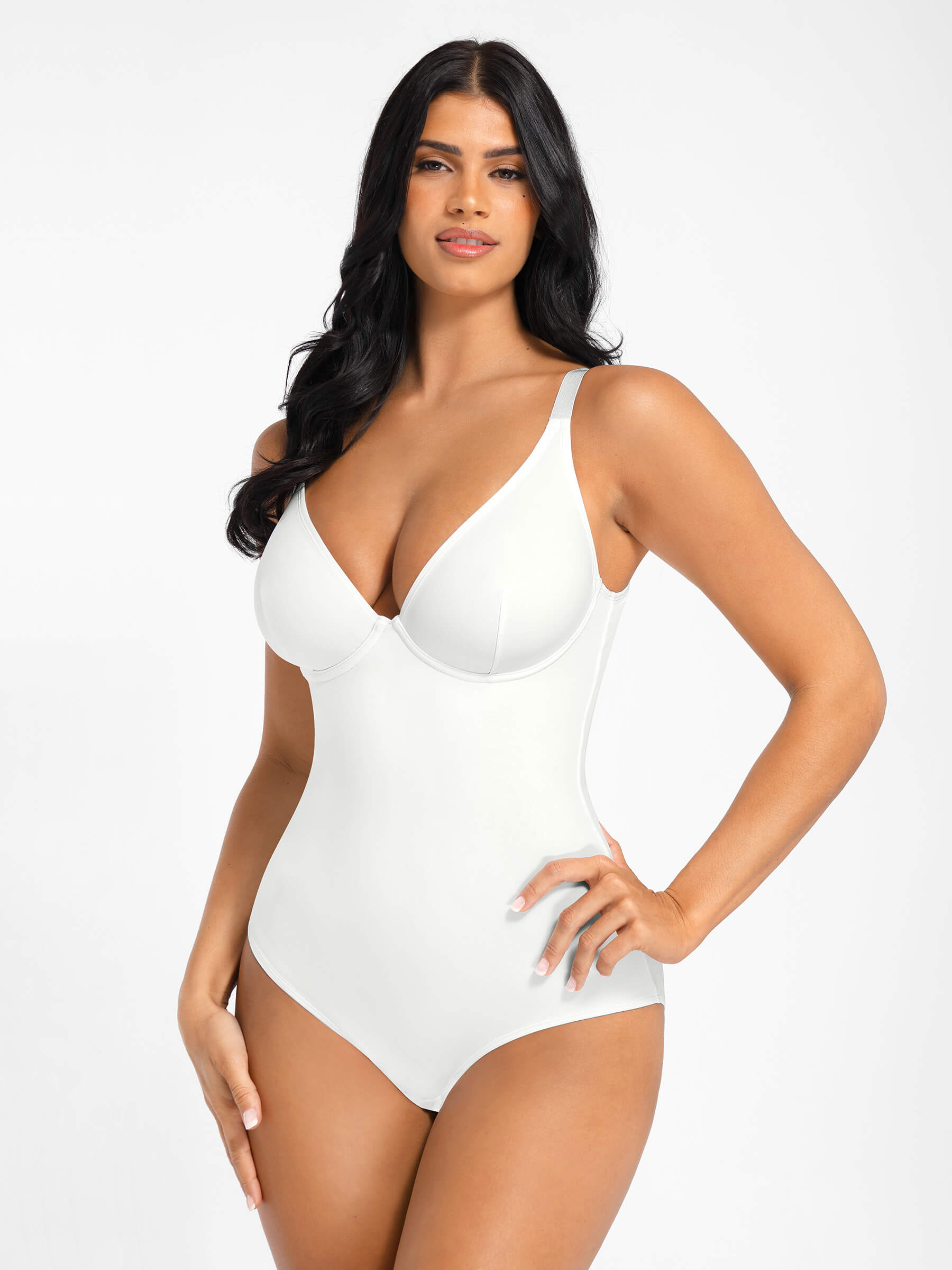 Formivelle V Neck Tummy Control Shaping Bodysuit