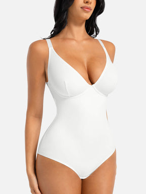 Formivelle V Neck Tummy Control Shaping Bodysuit
