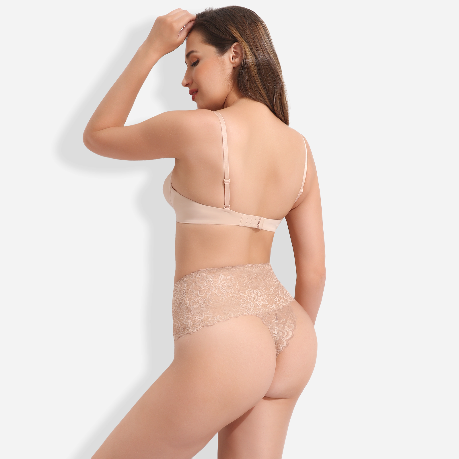 Formivelle High Waist Shapewear Lace Thong Knicks