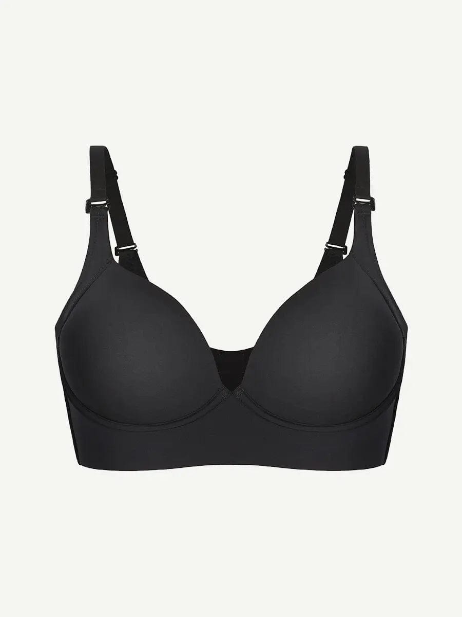 Formivelle Adjustable Deep Cut Wireless Push Up Shaper Bra