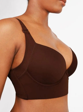 Formivelle Adjustable Deep Cut Wireless Push Up Shaper Bra