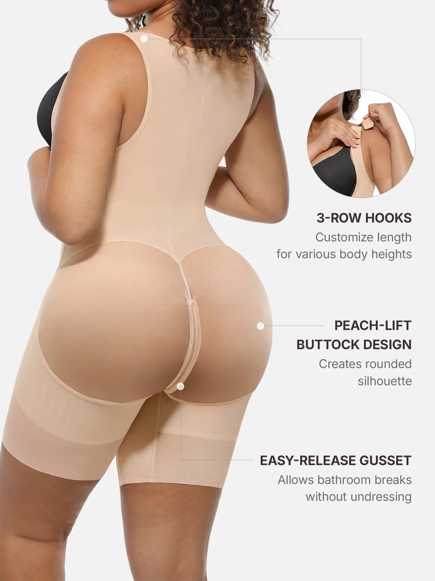 Formivelle U-Shaped Faja Tummy Control Butt Lift Bodysuit