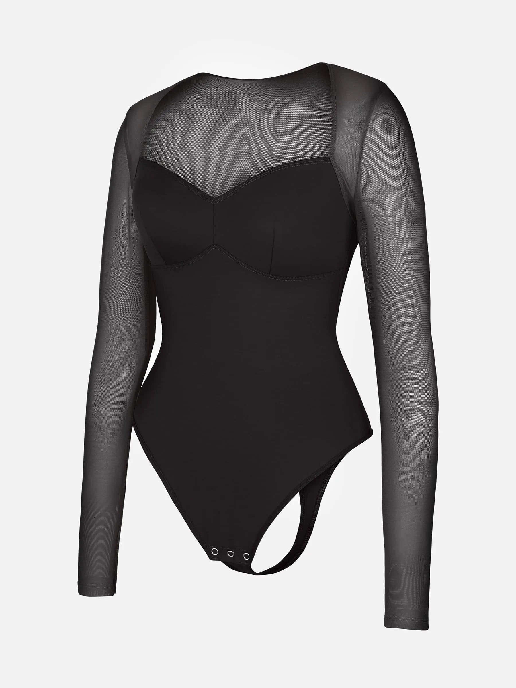 Formivelle Mesh Panel V-Neck Bodysuit