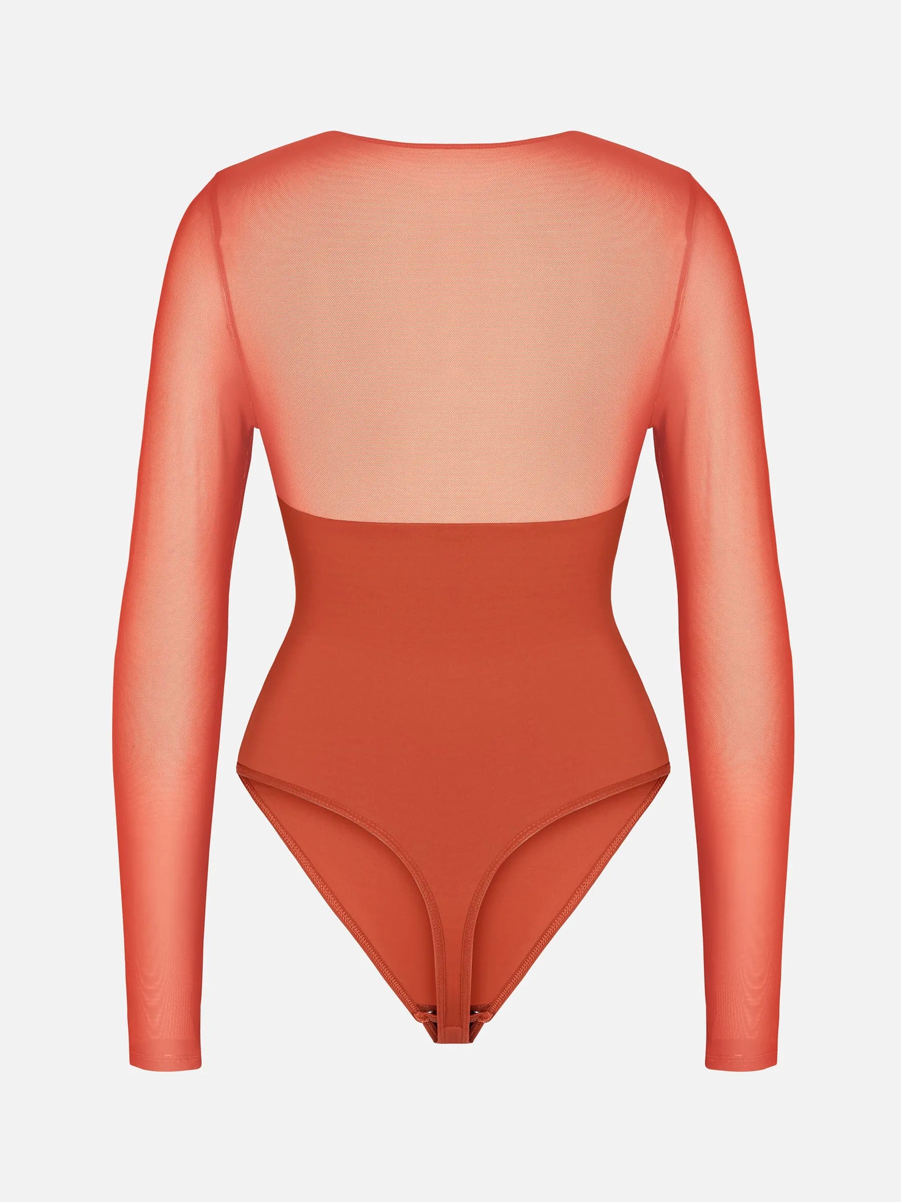 Formivelle Mesh Panel V-Neck Bodysuit