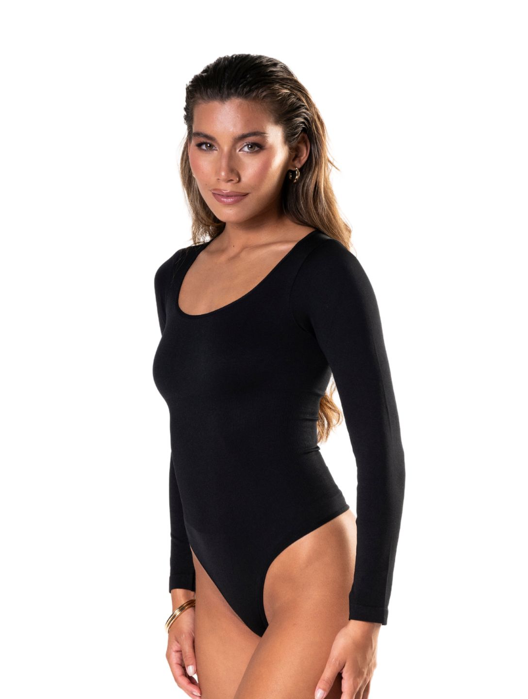Formivelle Long Sleeve Thong Bodysuit