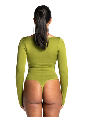 Formivelle Long Sleeve Thong Bodysuit